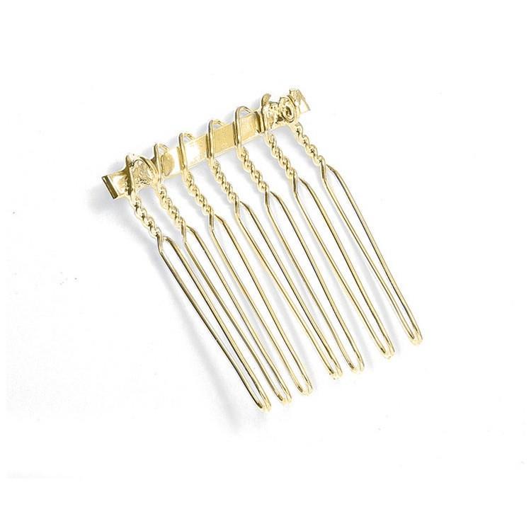 Marielle Hair Embelishments Silver & Gold Comb Adapters for Brooches