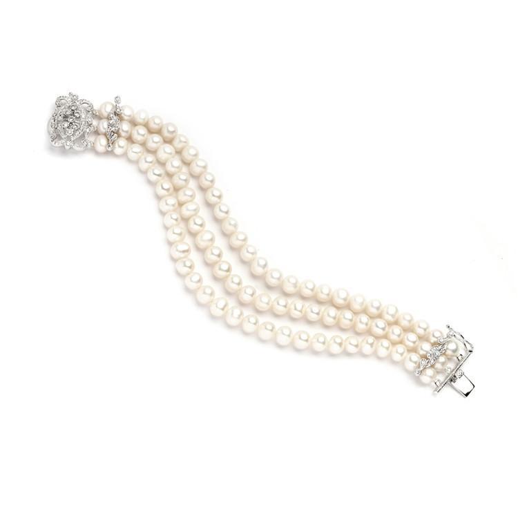 Vintage pearl best sale bracelet
