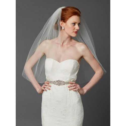 Marielle Viels Classic Comfort Single Layer Veil (Ivory)