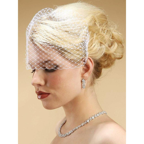 Marielle Viels French Netting Birdcage Visor Veil