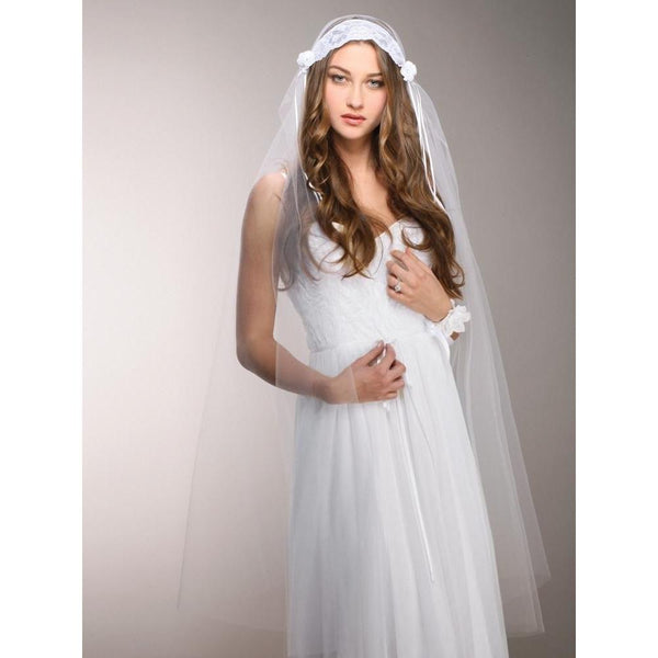 Marielle Viels Handmade Vintage Lace Juliet Veil